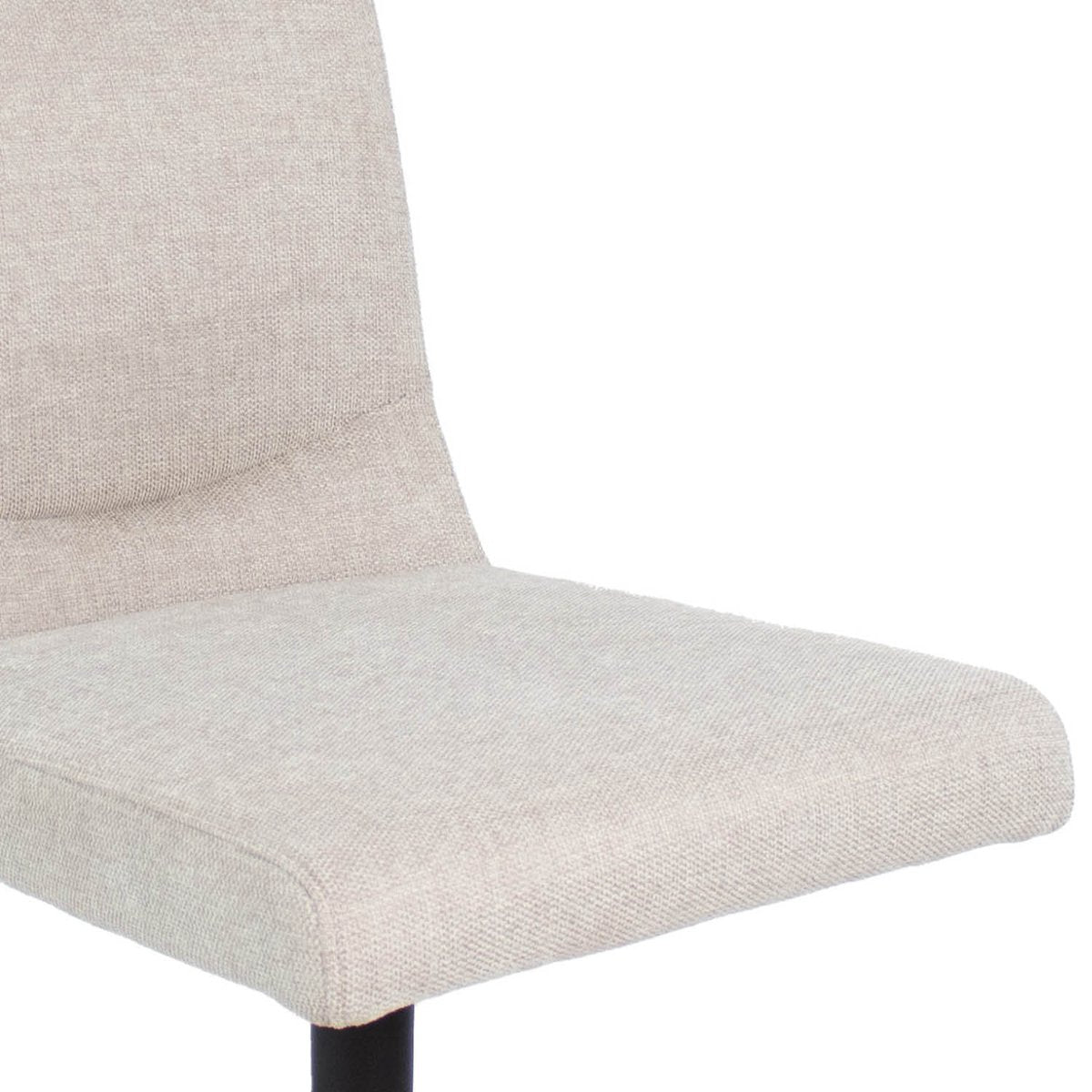 Drehstuhl – Texturstoff, Metallrahmen, 360° Drehfunktion, Champagner - Sam | Kick
