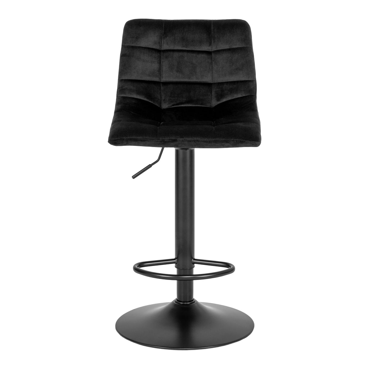 Barstuhl – Samtbezug, Höhenverstellbar, Schwarzes Metallgestell - Middelfart | House Nordic
