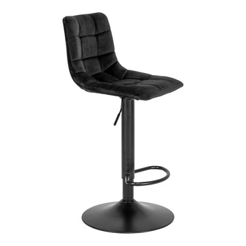 Bar Stool – Velvet Upholstery, Clean Silhouette, Sturdy Metal Frame – Middelfart | House Nordic