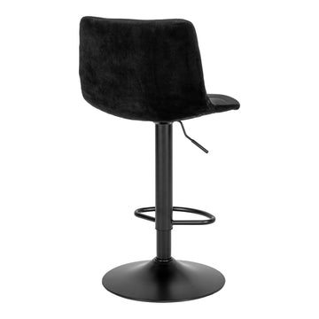 Bar Stool – Velvet Upholstery, Clean Silhouette, Sturdy Metal Frame – Middelfart | House Nordic