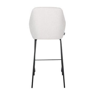 Barstuhl – Texturstoff, Metall Gestell, Armlehne Design, Champagner - Suus | Kick
