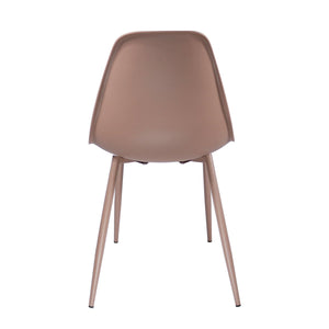 Gartenstuhl – Kunststoff Sitzschale, Metallgestell, Rosa Farbe - Nero | Kick Collection