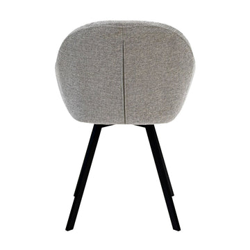Drehstuhl – Strukturstoff Bezug, Drehfunktion 180°, Graue Farbe - Olof | Kick Collection