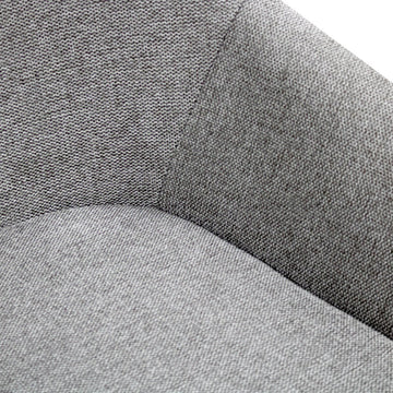 Drehstuhl – Strukturstoff Bezug, Drehfunktion 180°, Dunkelgraue Farbe - Olof | Kick Collection