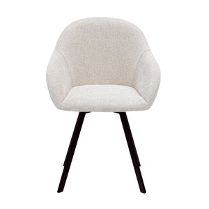 Drehstuhl – Strukturstoff Bezug, Drehfunktion 180°, Champagne Farbe - Olof | Kick Collection