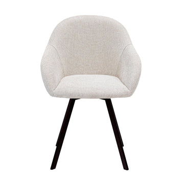 Drehstuhl – Strukturstoff Bezug, Drehfunktion 180°, Champagne Farbe - Olof | Kick Collection