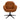 Relaxsessel – Terrakottafarbener Strukturstoff, Schwarzes Metall, 360-Grad-Drehfunktion - Lux | Kick Collection