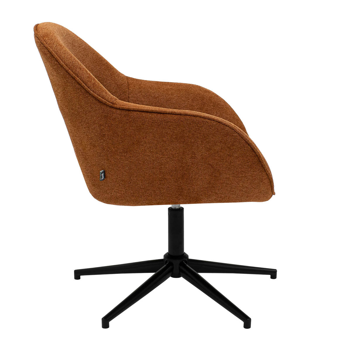 Relaxsessel – Texture Stoff, Drehfunktion Gestell, Terra Farbe - Lux | Kick Collection