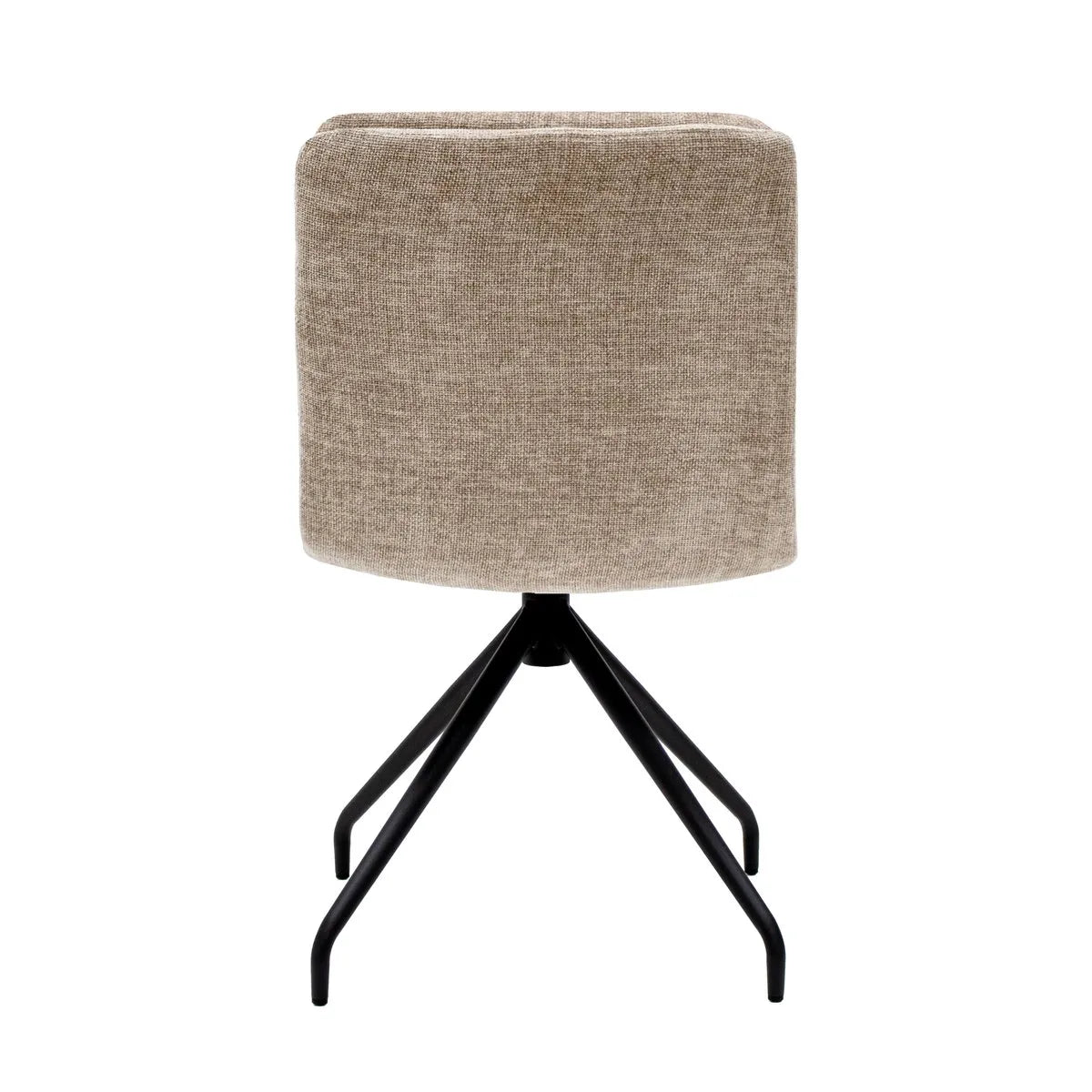 Esszimmerstuhl – Taupe Farbe, Texturstoff, 360° Drehfunktion - Aron | Kick Collection