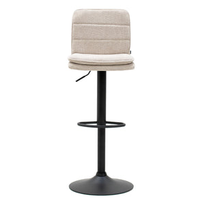 Barstuhl – Strukturstoff Bezug, Metallgestell, Champagne Farbe - Roan | Kick Collection