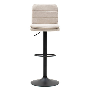 Barstuhl – Strukturstoff Bezug, Metallgestell, Champagne Farbe - Roan | Kick Collection