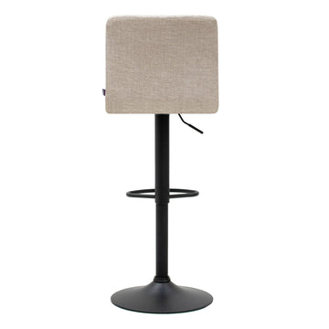 Barstuhl – Strukturstoff Bezug, Metallgestell, Champagne Farbe - Roan | Kick Collection