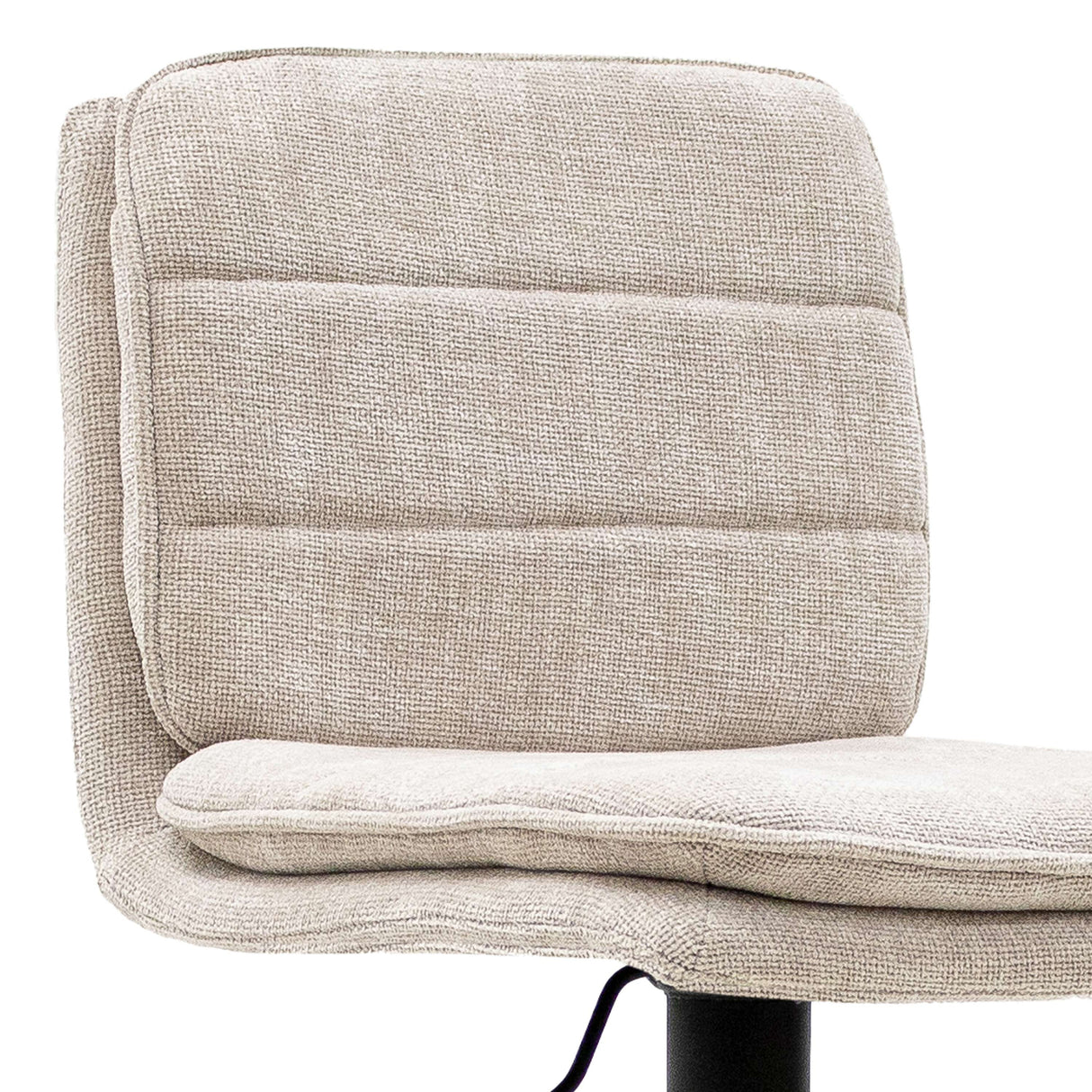 Barstuhl – Strukturstoff Bezug, Metallgestell, Champagne Farbe - Roan | Kick Collection