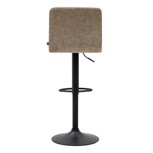Barstuhl – Strukturstoff Bezug, Metallgestell, Taupe Farbe - Roan | Kick Collection