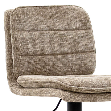 Barstuhl – Strukturstoff Bezug, Metallgestell, Taupe Farbe - Roan | Kick Collection