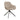 Drehstuhl – Beiger Strukturstoff, Schwarzes Metall, Horizontale Steppung - Jule | Kick Collection