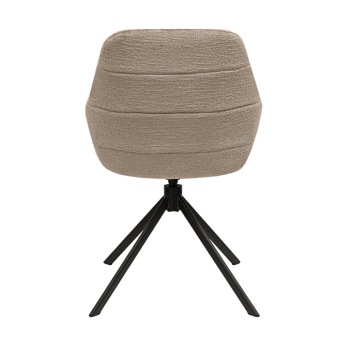 Drehstuhl – Texture Stoff, 360° Drehfunktion, Beige Farbe - Jule | Kick Collection