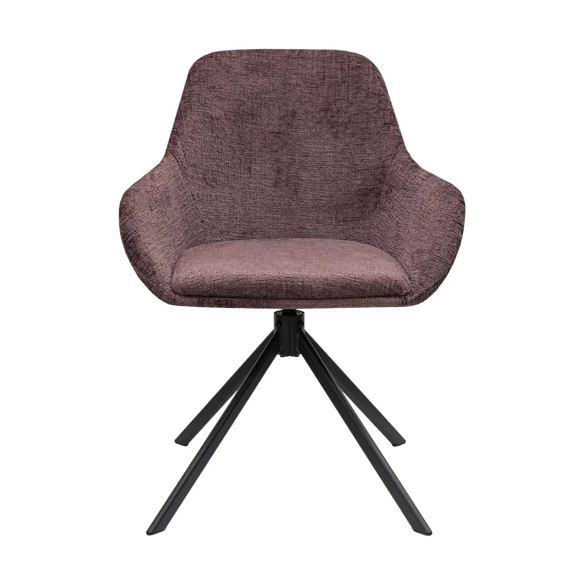 Drehstuhl – Texture Stoff, 360° Drehfunktion, Lila Farbe - Jule | Kick Collection