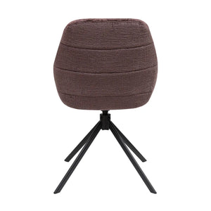 Drehstuhl – Texture Stoff, 360° Drehfunktion, Lila Farbe - Jule | Kick Collection