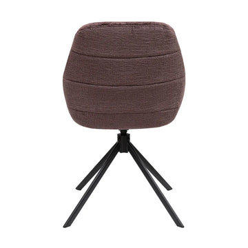 Drehstuhl – Texture Stoff, 360° Drehfunktion, Lila Farbe - Jule | Kick Collection