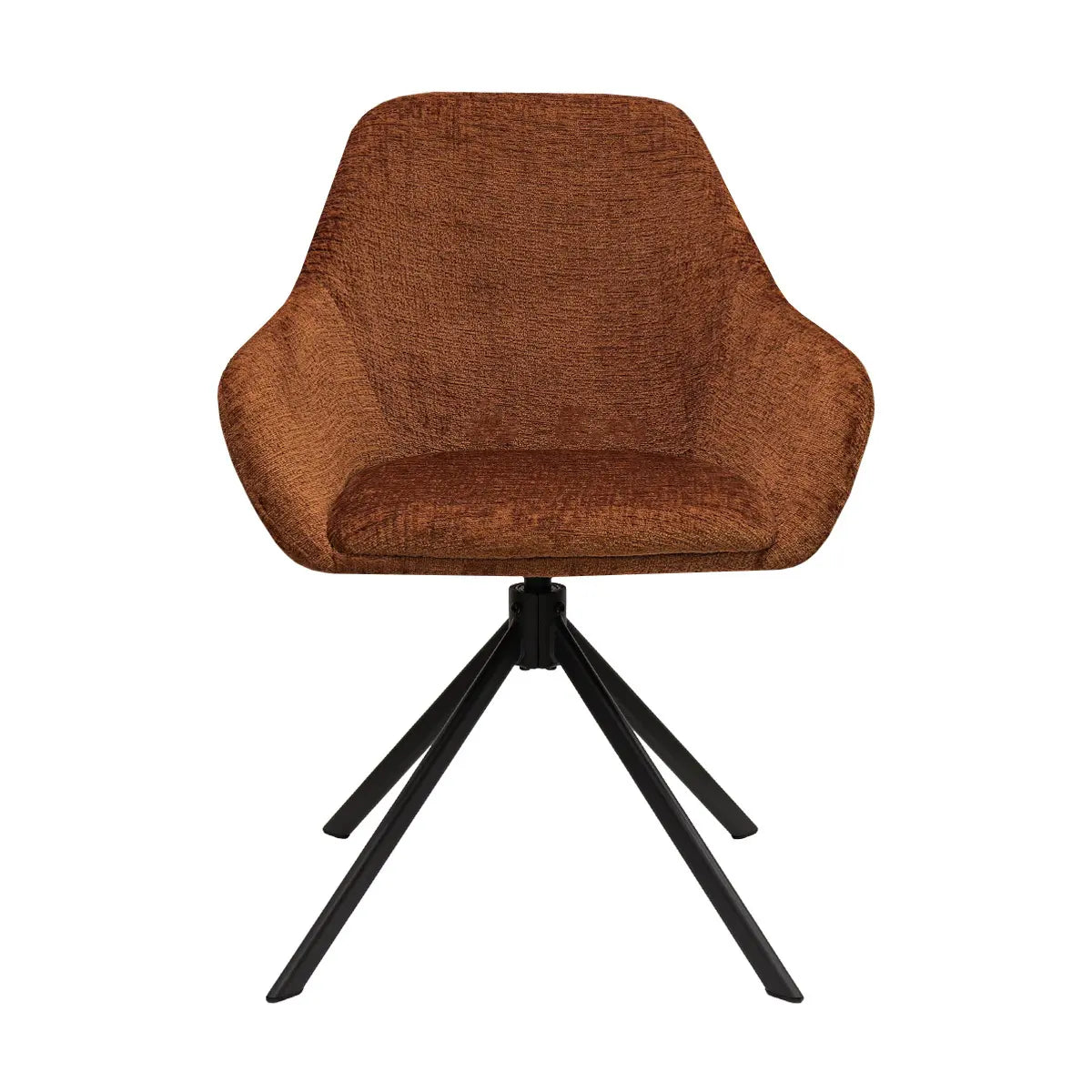Drehstuhl – Texture Stoff, 360° Drehfunktion, Terra Farbe - Jule | Kick Collection
