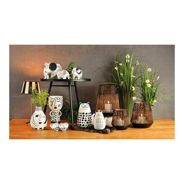 Blumentopf Keramik in Elefantenform mit glatter Oberfläche und dekorativem Design | Wurm