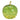 Decorative apple with 20 LEDs, light green glass, timer function & atmospheric light | Worm
