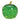 Decorative Apple with 30 LEDs Dark Green Glass Timer Function & Atmospheric Light | Worm
