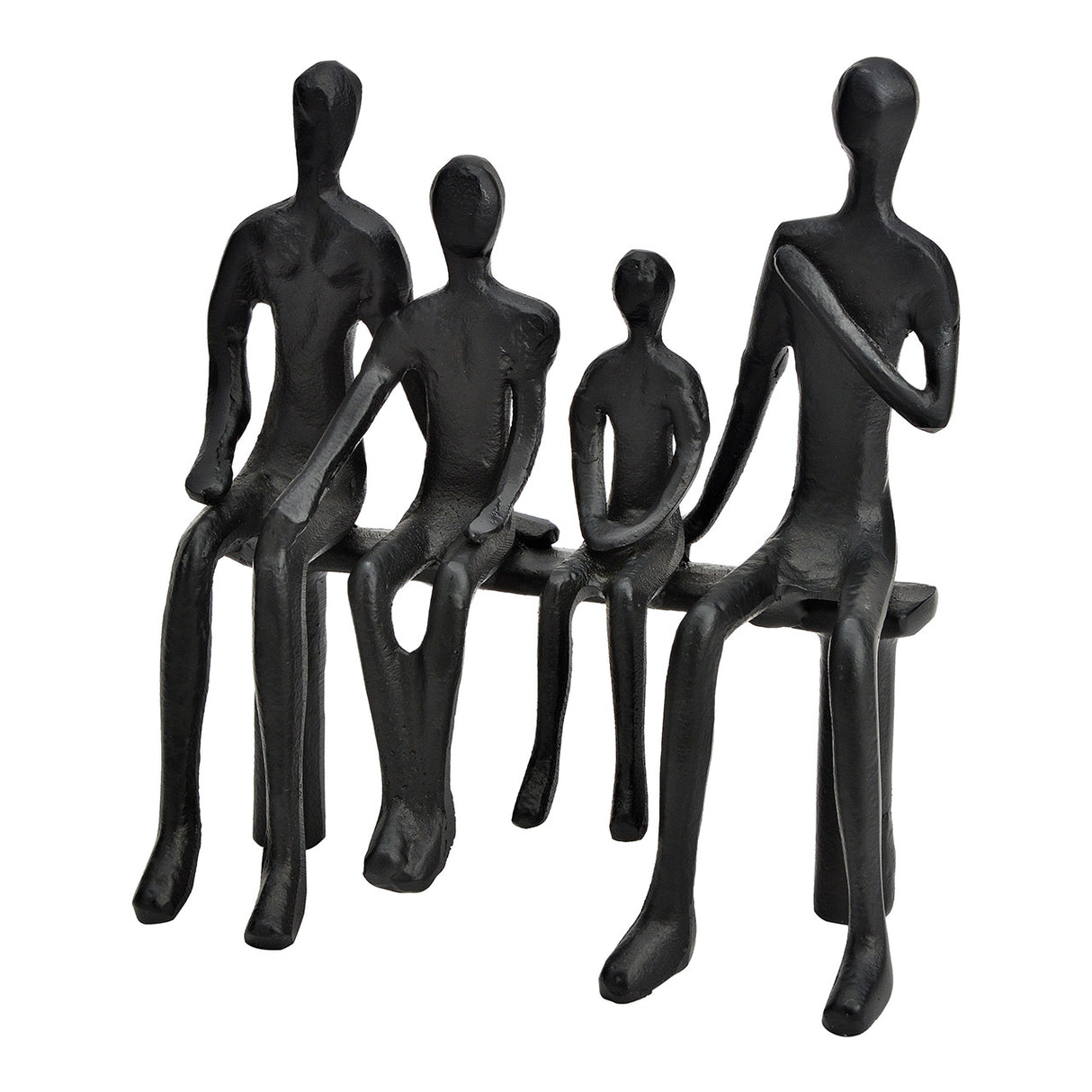 Dekofigur – Schwarzes Metall, Minimalistisches Design - Family | Wurm