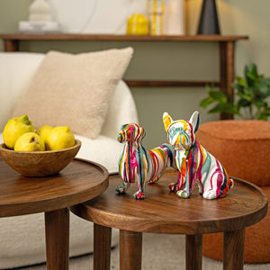 dekofigur aus Poly, Mehrfarbiges Finish, Detailreiches Dackel-Design – Dackel | Wurm