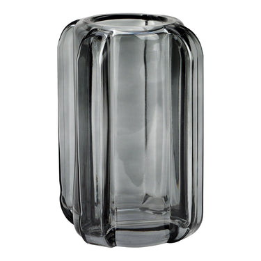 Gray Glass Vase with Minimalist Style, Smooth Surface & Decorative Design | Wurm
