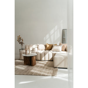 Kissenbezug – Bio-Baumwolle, Horizontale Webung, Naturfarbe - Hazel | Studio Femme Home