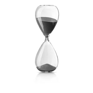 Meeting-Timer Borosilikatglas-Stundenglas, Schwarz Gefärbter Sandfluss, 60-Minütige Visuelle Zeitmessung – Lala | Philippi