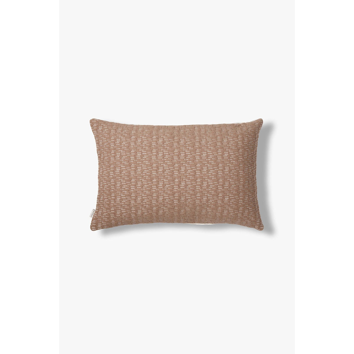 Kissenbezug – Bio-Baumwolle, Gestepptes Design, Braun-Ecru Farbe - Olivia | Studio Femme Home