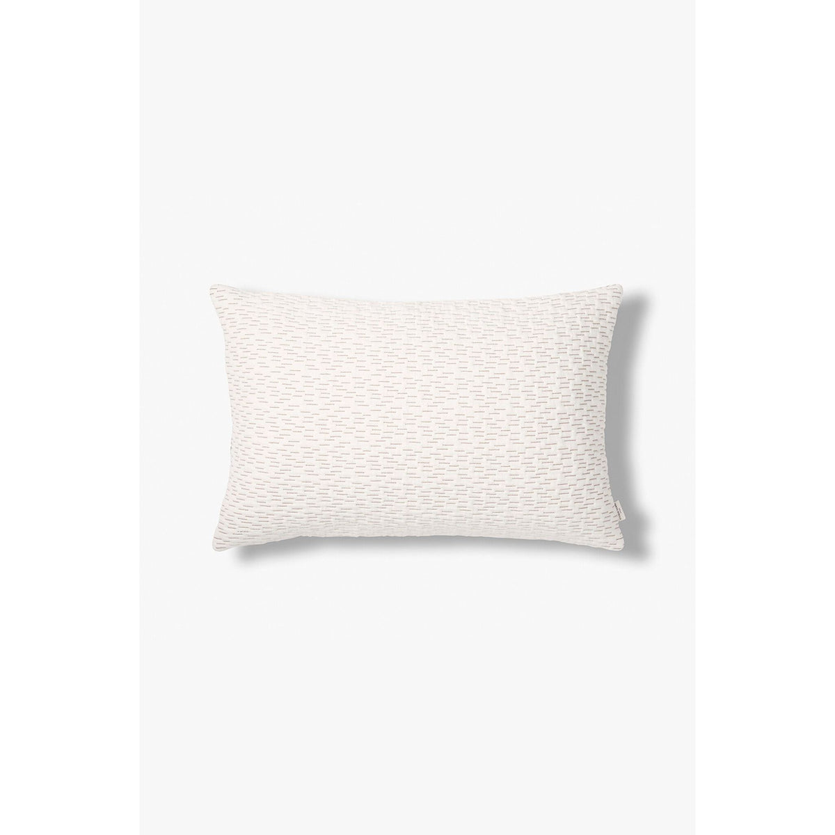 Kissenbezug – Bio-Baumwolle, Gestepptes Design, Braun-Ecru Farbe - Olivia | Studio Femme Home