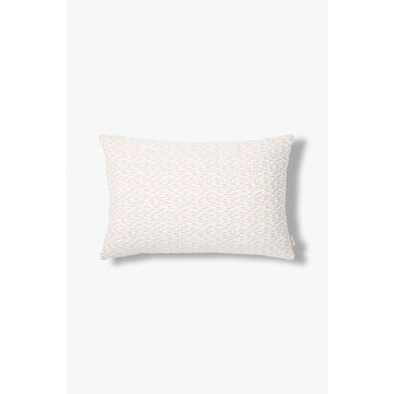 Kissenbezug – Bio-Baumwolle, Gestepptes Design, Braun-Ecru Farbe - Olivia | Studio Femme Home