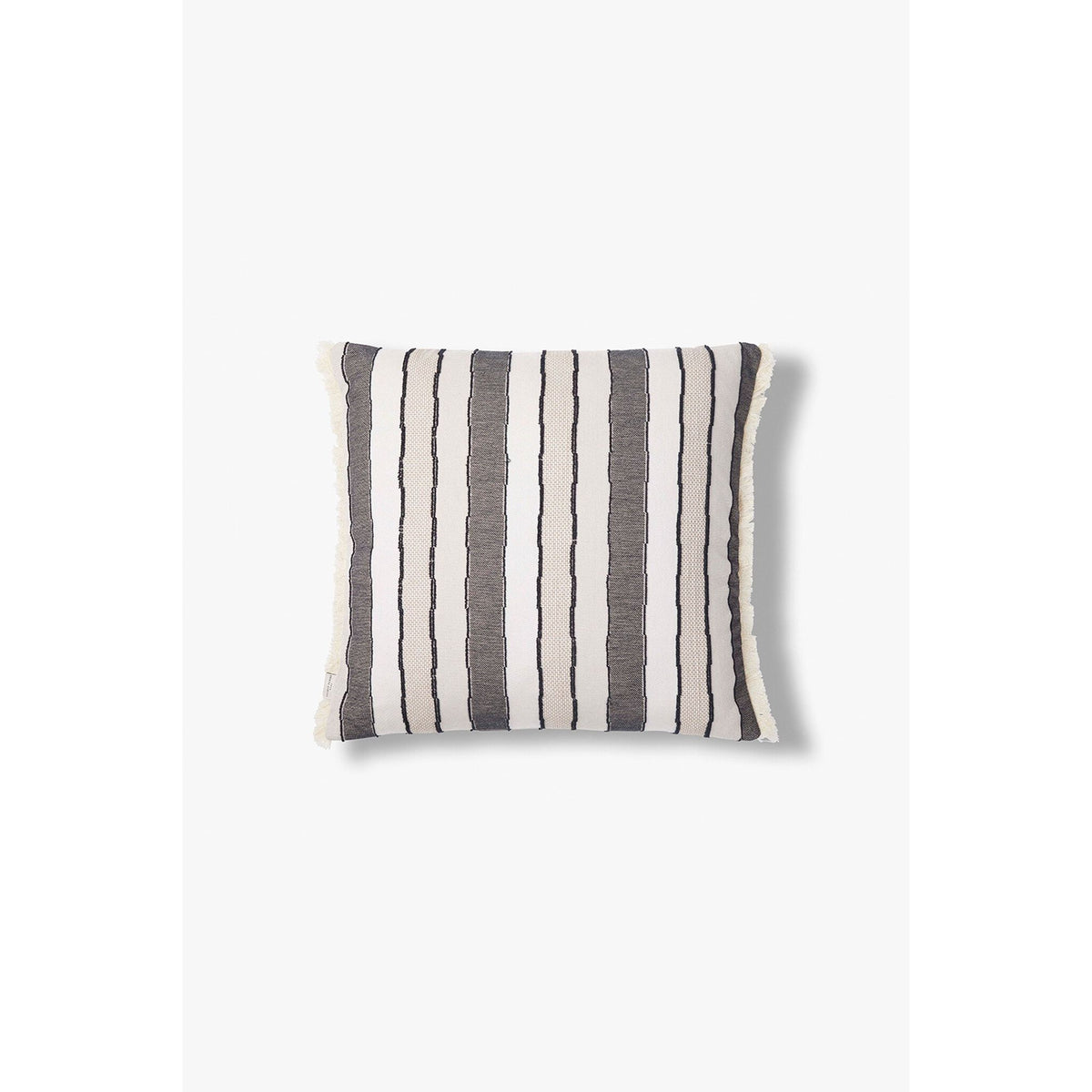 Kissenbezug – Bio-Baumwolle, Gewebtes Streifendesign, Naturfarbe - Holly | Studio Femme Home