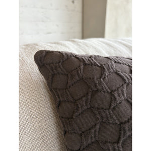 Cushion Cover - Jacquard Weave, Organic Cotton, Concealed Zipper, Artisanal Craftsmanship - Ella | Studio Femme Home