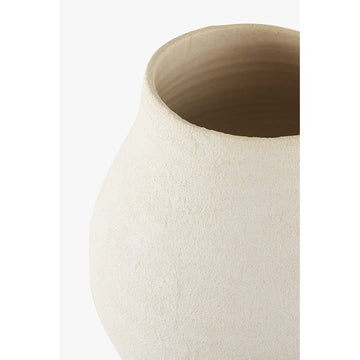 Vase – Handgefertigtes Steingut, Matte Oberfläche, Glasierte Innenseite, Handwerkliches Design – Cleo | Studio Femme Home
