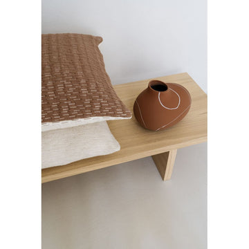 Vase – Keramik Steingut, Minimalistisches Design, Terrakotta Farbe - Iris | Studio Femme Home