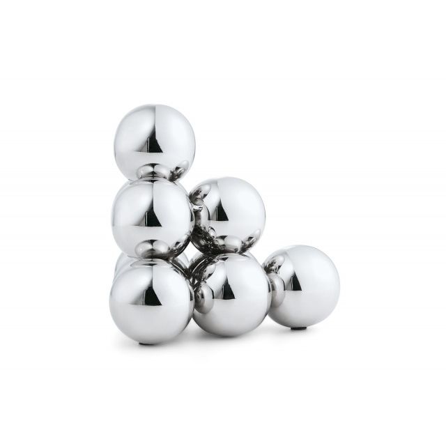 Buchstütze Polierter Edelstahl-Kugelhaufen Skulpturales Modernes Design – Bubbles | Philippi