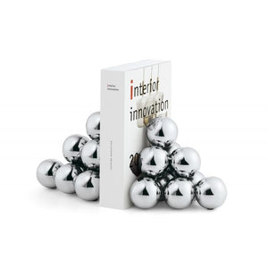 Buchstütze Polierter Edelstahl-Kugelhaufen Skulpturales Modernes Design – Bubbles | Philippi