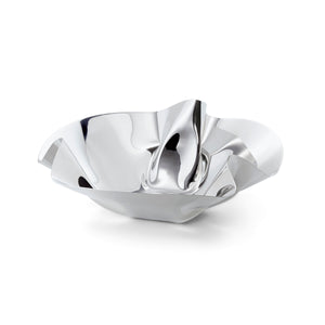 Fruit Bowl, Hand-folded Stainless Steel, Softly Curved Organic Shape, Exclusive Handmade Unique Piece – Margarethe | Philippi