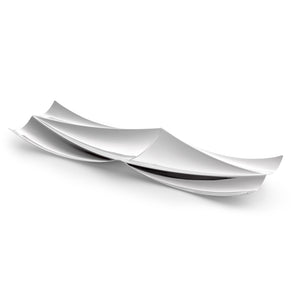 Candy Dish, Stainless Steel, High-Gloss Polished, Wave-Shaped Design & Modular – Elbphilharmonie | Philippi