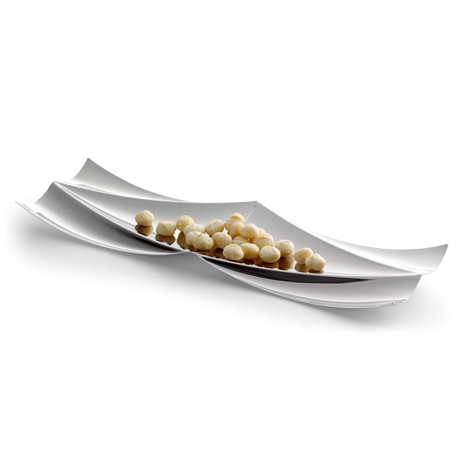 Candy Dish, Stainless Steel, High-Gloss Polished, Wave-Shaped Design & Modular – Elbphilharmonie | Philippi