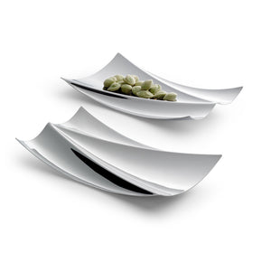 Candy Dish, Stainless Steel, High-Gloss Polished, Wave-Shaped Design & Modular – Elbphilharmonie | Philippi