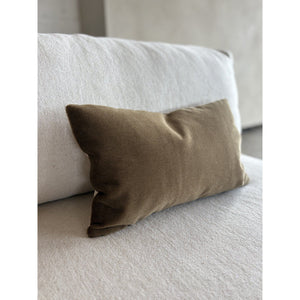 Kissenbezug – Satin Mohair Velours, Modernes Design, Tabakfarbe - Sara | Studio Femme Home