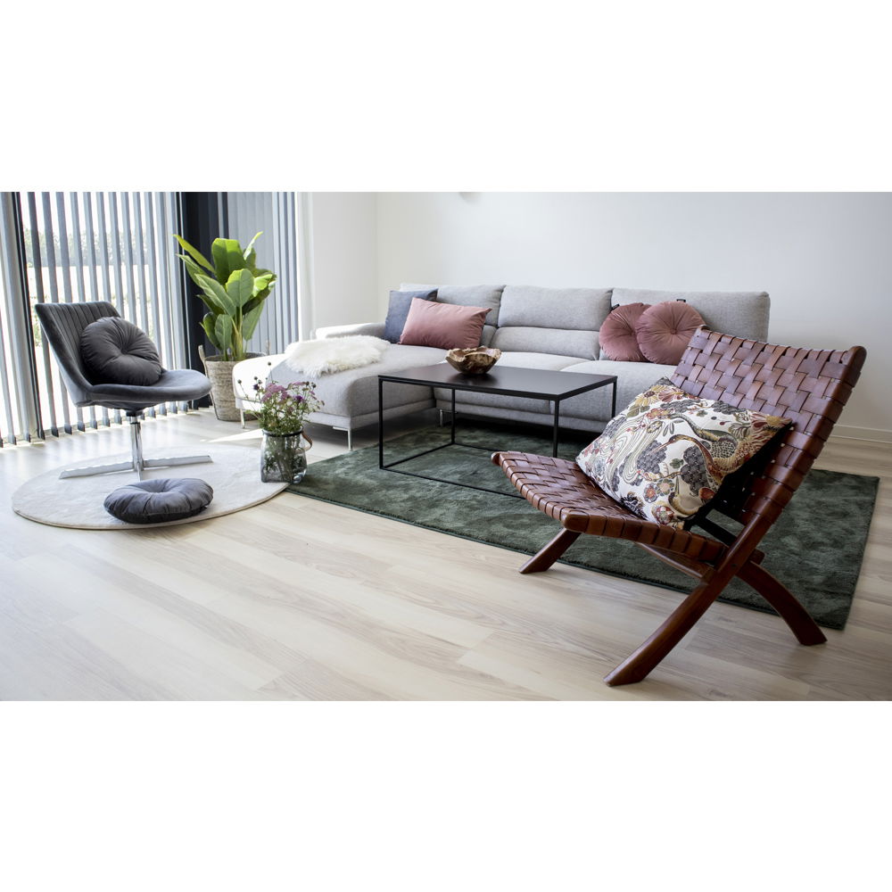 Klappstuhl – Ledergeflecht, Teakholz, Braun - Perugia | House Nordic