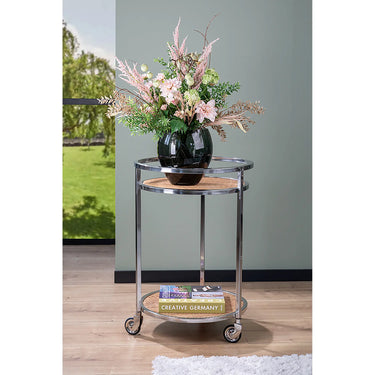 Windlicht – Mundgeblasenes Glas, Florale Struktur, Schwere Qualität - Lilian | Fink Living