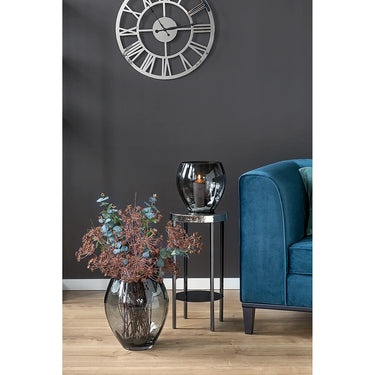 Windlicht – Mundgeblasenes Glas, Florale Struktur, Schwere Qualität - Lilian | Fink Living